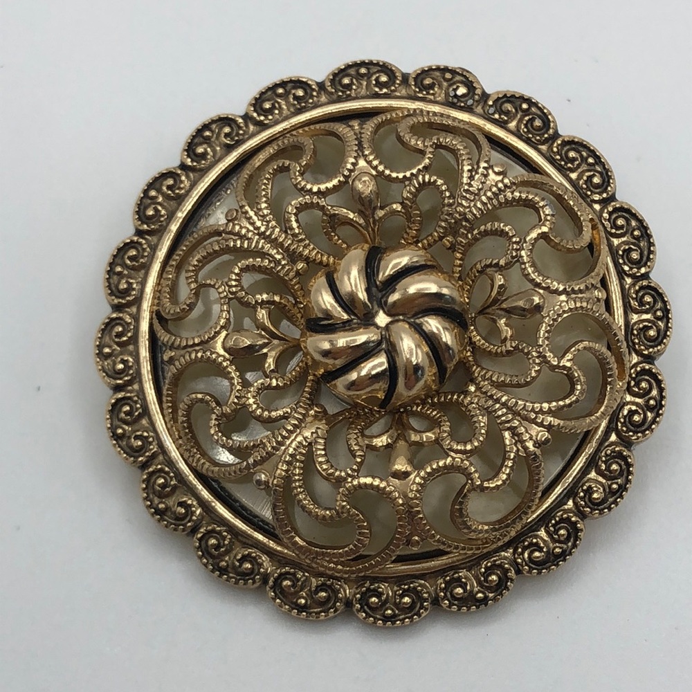 W. Germany Filigree Scarf Jewelry. Elegant and rare find. VTG